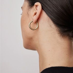 Jennifer Fisher Lilly Huggies in Gold